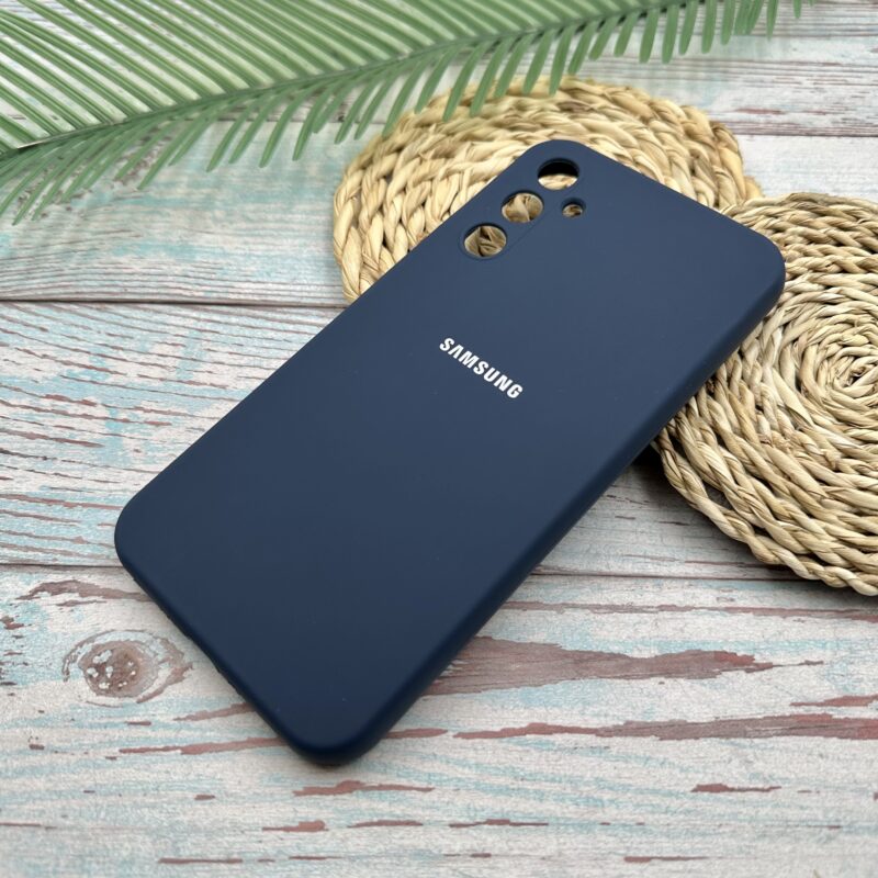 قاب گوشی Galaxy A34 سامسونگ سیلیکونی پاک کنی اورجینال داخل پارچه ای محافظ لنزدار رنگ سرمه ای کد 82602 - Image 2