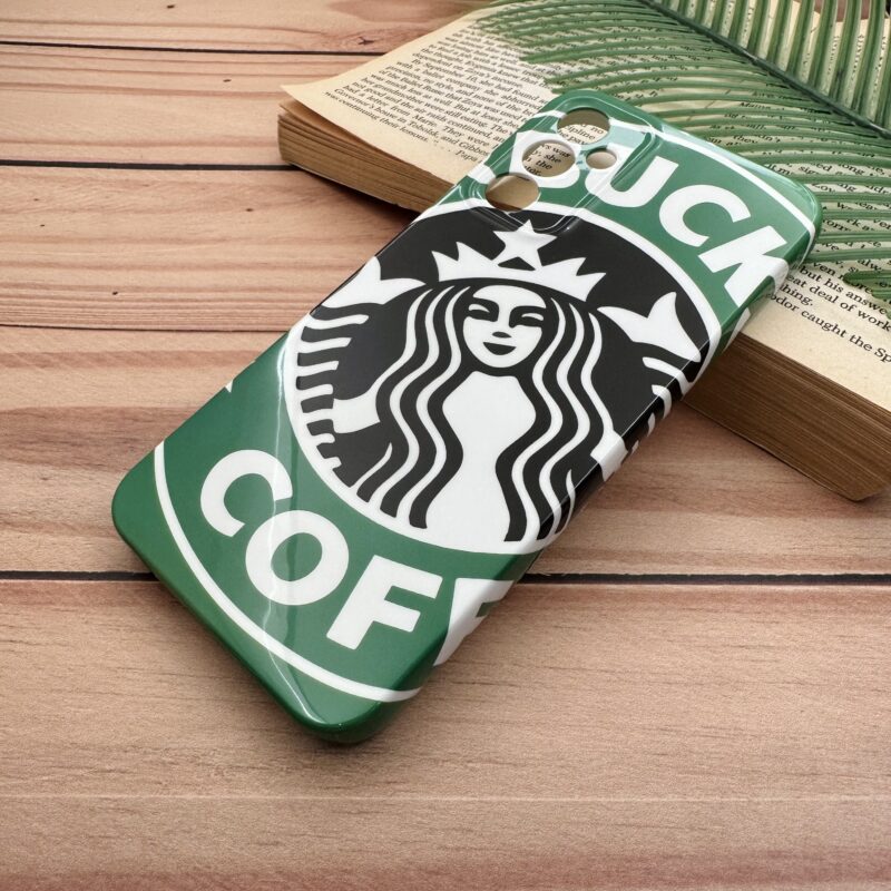 قاب گوشی Galaxy A14 سامسونگ Hard Pc لاکچری براق طرح استارباکس Starbucks کد 99241 - Image 2