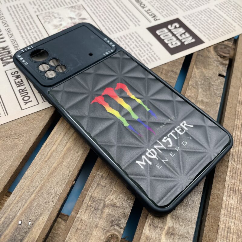 قاب گوشی Poco X4 Pro 5G شیائومی پافری لوزی دور سیلیکونی محافظ لنزدار طرح MONSTER کد 18159 - Image 2