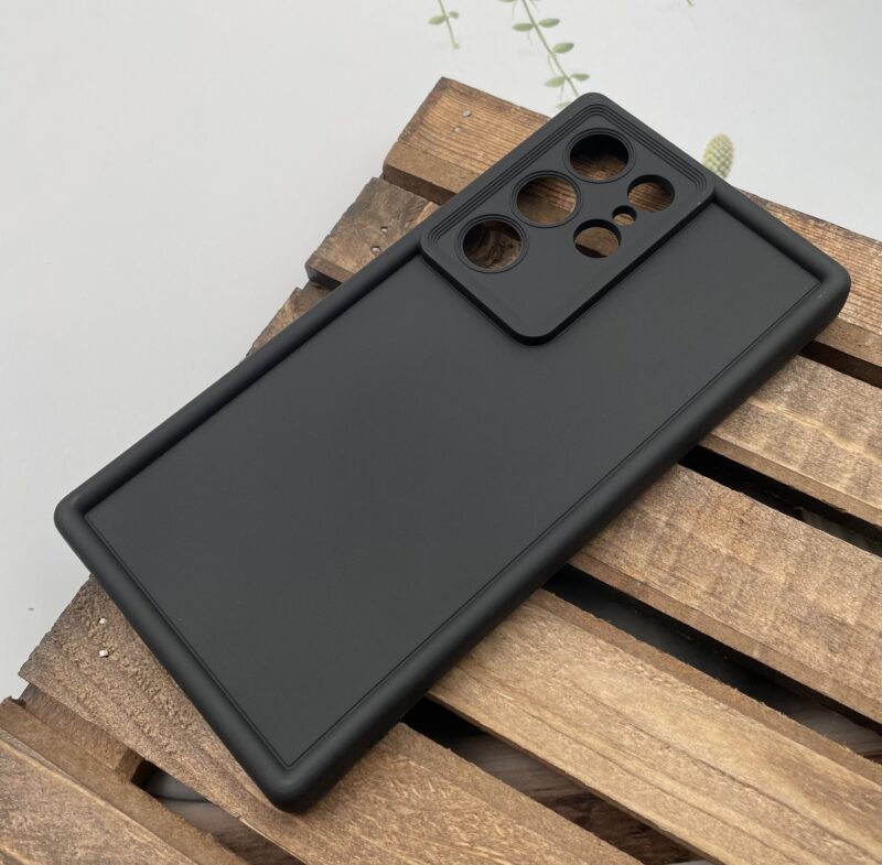 قاب گوشی Galaxy S23 Ultra سامسونگ سیلیکونی اورجینال Solid Case ضد ضربه محافظ لنز دار مشکی کد 29484 - Image 2