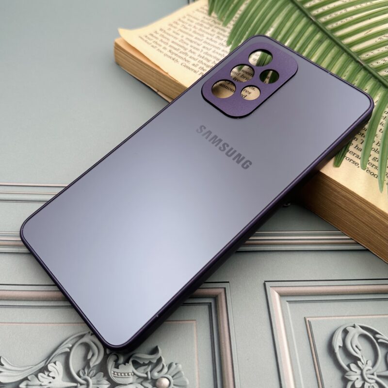 قاب گوشی Galaxy A53 سامسونگ PVD اورجینال ضد خش دور سیلیکونی محافظ لنزدار رنگ بنفش کد 32298 - Image 2