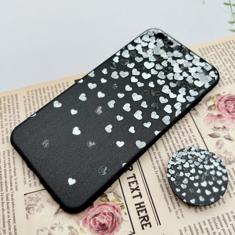 قاب گوشی iPhone 6 Plus / iPhone 6S Plus آیفون فانتزی برجسته محافظ لنز دار طرح قلبی پاپ سوکت دار کد 34437 - Image 2