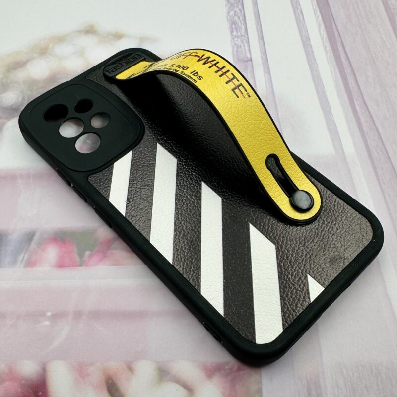 قاب گوشی Galaxy A53 سامسونگ چرمی سیلیکونی دستبندی اورجینال Fashion محافظ لنز دار طرح Off-White کد 67927 - Image 2