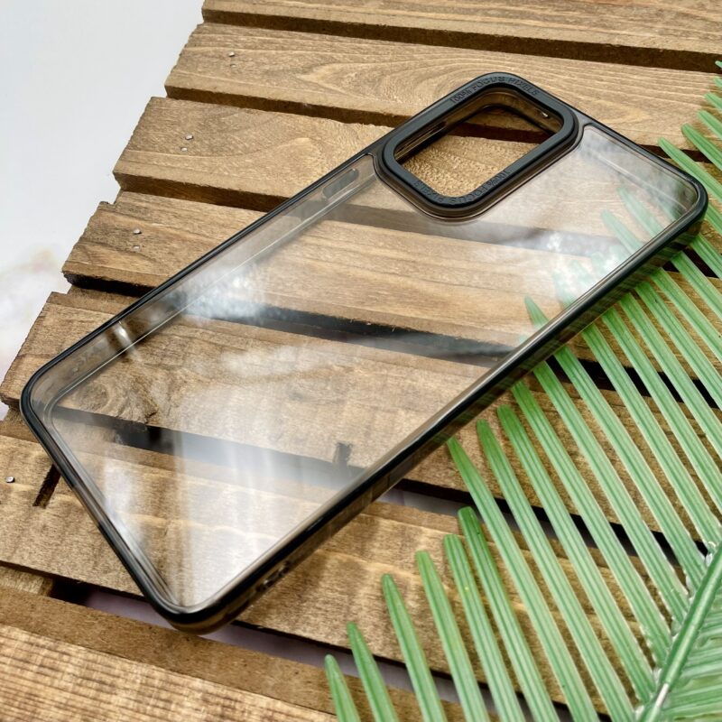 قاب گوشی Galaxy A33 سامسونگ متال کیس پیکسل Pixel شفاف دور سیلیکونی رنگ مشکی کد 71350 - Image 2