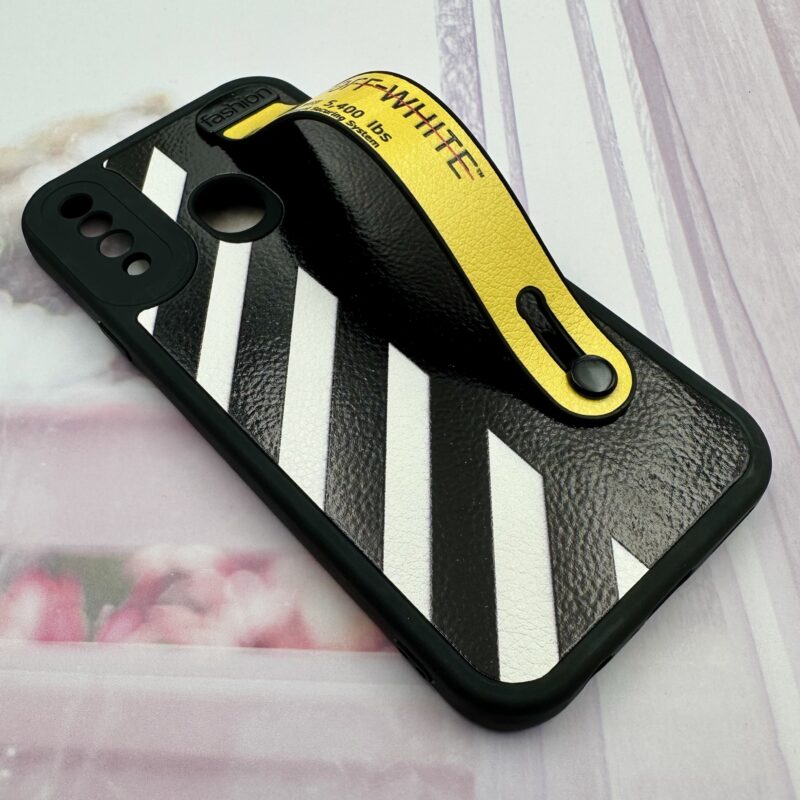 قاب گوشی Galaxy A20S سامسونگ چرمی سیلیکونی دستبندی اورجینال Fashion محافظ لنز دار طرح Off-White کد 72359 - Image 2