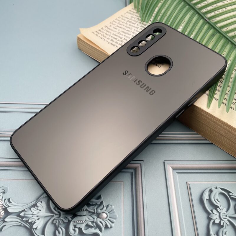 قاب گوشی Galaxy A20S سامسونگ PVD اورجینال دور سیلیکونی محافظ لنزدار رنگ مشکی کد 82596 - Image 2