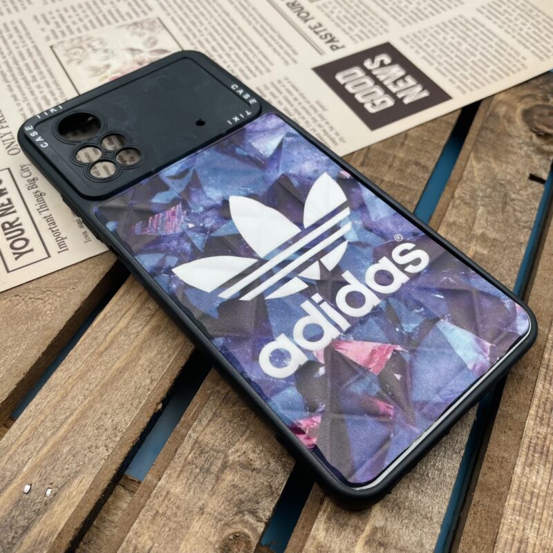 قاب گوشی Poco X4 Pro 5G شیائومی پافری لوزی دور سیلیکونی محافظ لنزدار طرح آدیداس کهکشانی کد 86256 - Image 2