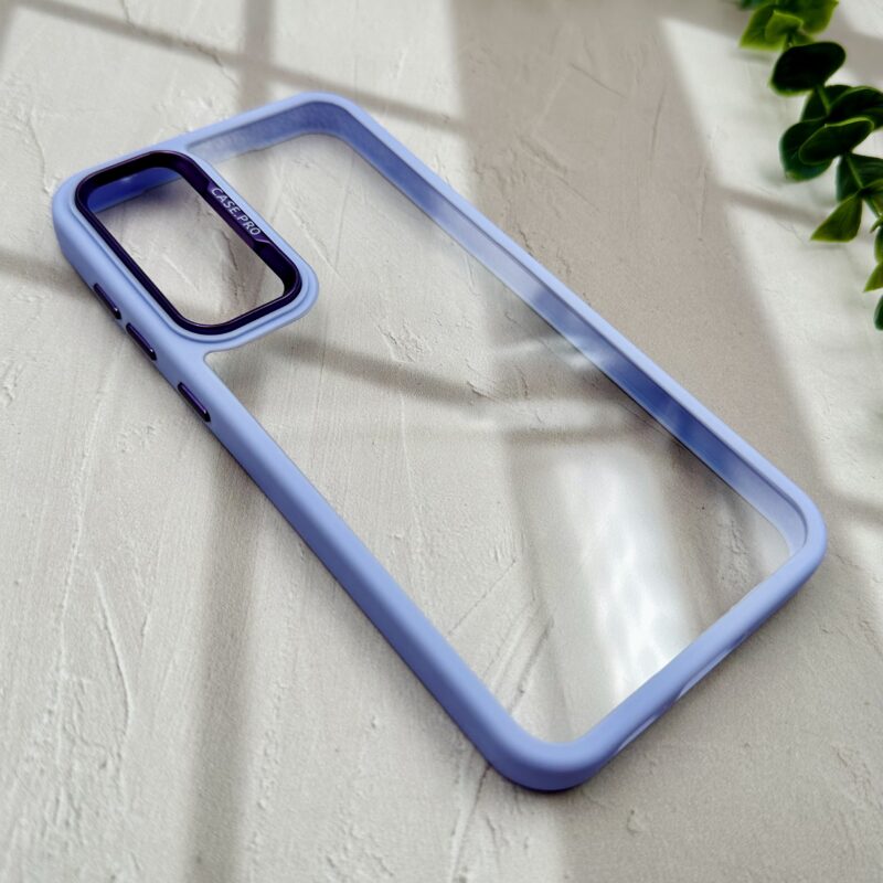 قاب گوشی Galaxy S23 FE سامسونگ دور سیلیکونی CASE PRO اورجینال شفاف متال یاسی کد 88113 - Image 2