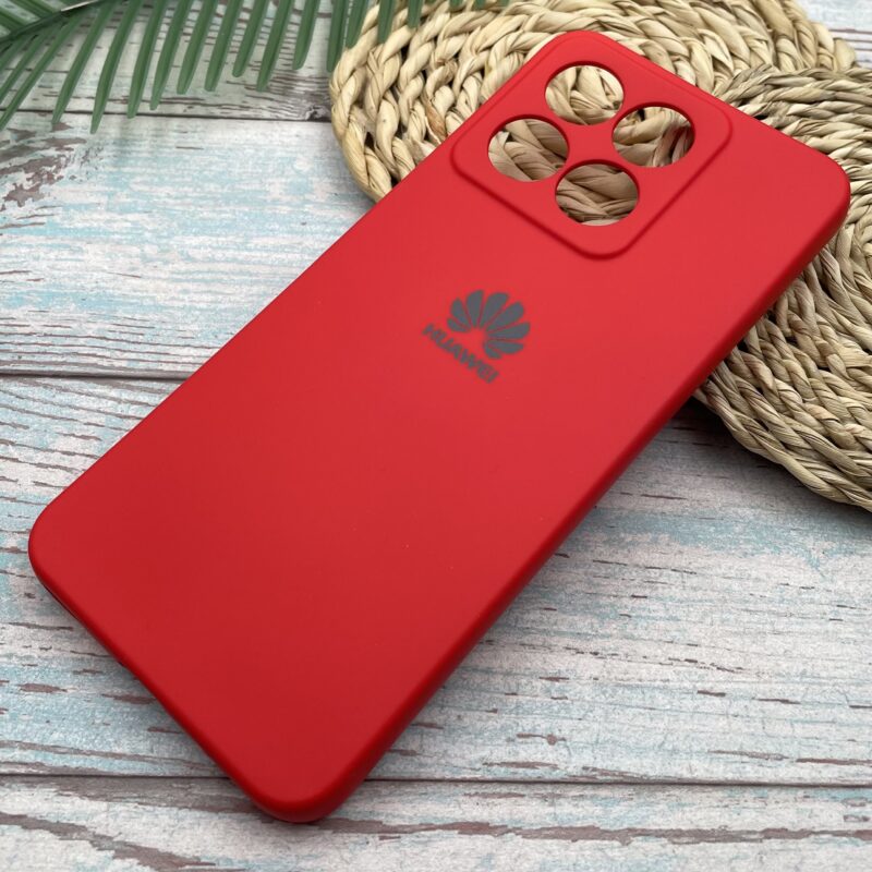قاب گوشی Honor X8A آنر سیلیکونی های کپی محافظ لنز دار قرمز کد 30205 - Image 2