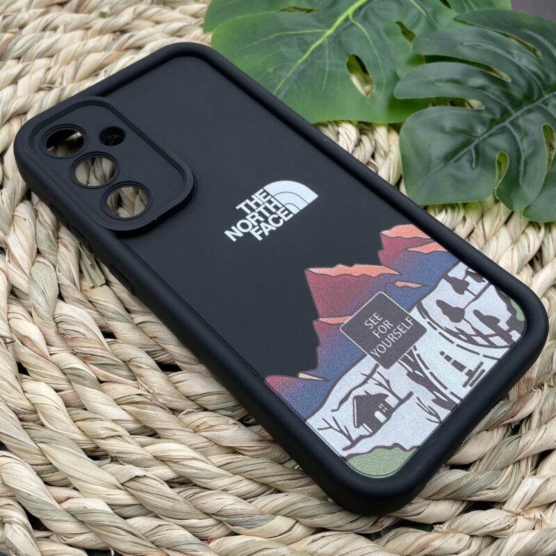 قاب گوشی Galaxy S23 FE سامسونگ Solid case سیلیکونی طرح The North Face رنگ مشکی محافظ لنزدار کد 30614 - Image 2