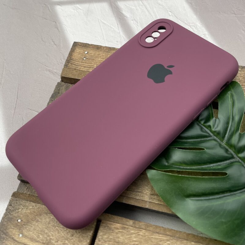 قاب گوشی iPhone X / iPhone XS آیفون سیلیکونی پاک کنی اورجینال داخل پارچه ای محافظ لنزدار رنگ زرشکی کد 50348 - Image 2