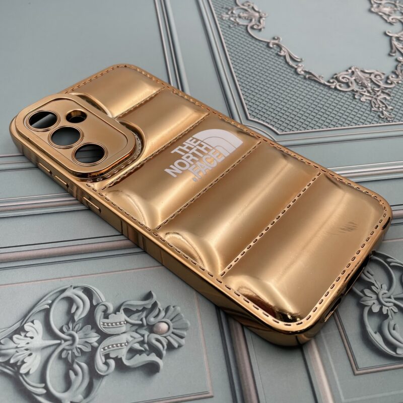قاب گوشی Galaxy S23 FE سامسونگ ژله ای پافری لاکچری THE NORTH FACE طلایی کد 55167 - Image 2