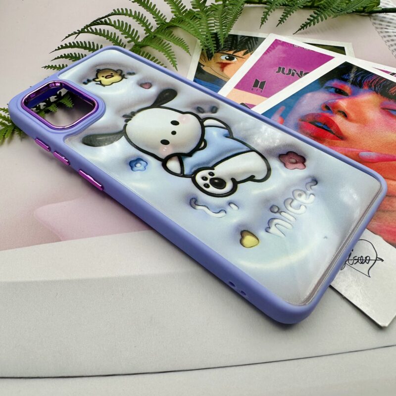 قاب گوشی Galaxy A51 سامسونگ دور سیلیکونی متال طرح سه بعدی سگ کد 61913 - Image 2