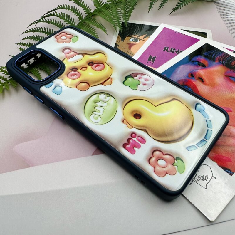 قاب گوشی Galaxy A51 سامسونگ دور سیلیکونی متال طرح سه بعدی جوجه کد 62850 - Image 2