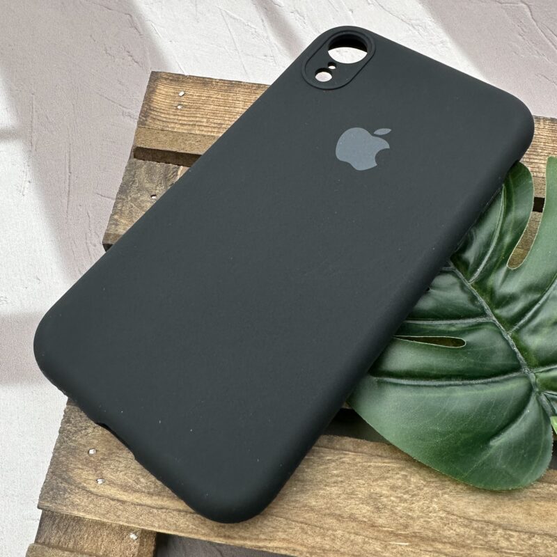قاب گوشی iPhone XR آیفون سیلیکونی پاک کنی اورجینال داخل پارچه ای محافظ لنزدار رنگ مشکی کد 67827 - Image 2