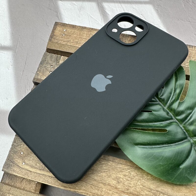 قاب گوشی iPhone 13 آیفون سیلیکونی پاک کنی اورجینال داخل پارچه ای محافظ لنزدار رنگ مشکی کد 73669 - Image 2