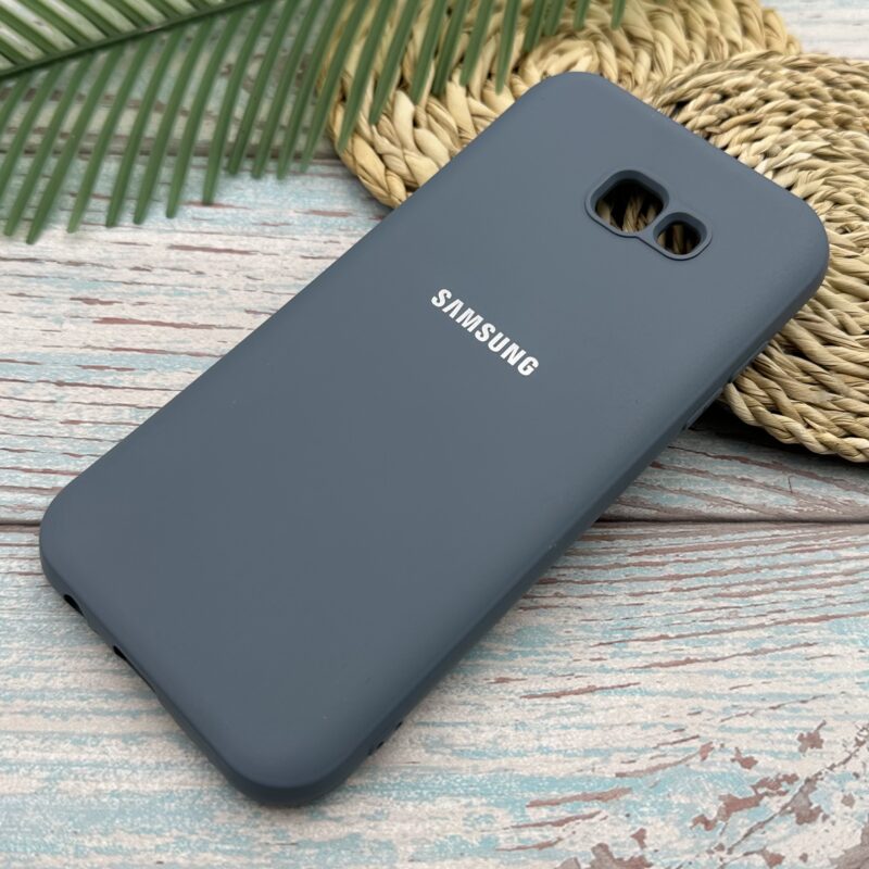 قاب گوشی (Galaxy A7 2017 (A720 سامسونگ سیلیکونی های کپی محافظ لنز دار طوسی کد 12700 - Image 2