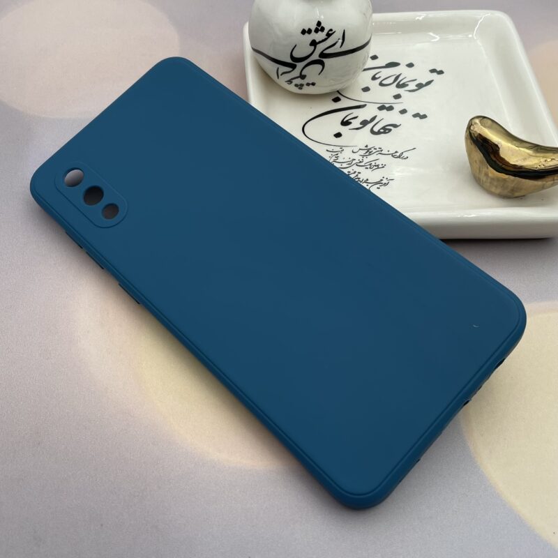قاب گوشی (Galaxy A02 (A022 سامسونگ سیلیکونی TPU محافظ لنز دار سرمه ای کد 12905 - Image 2