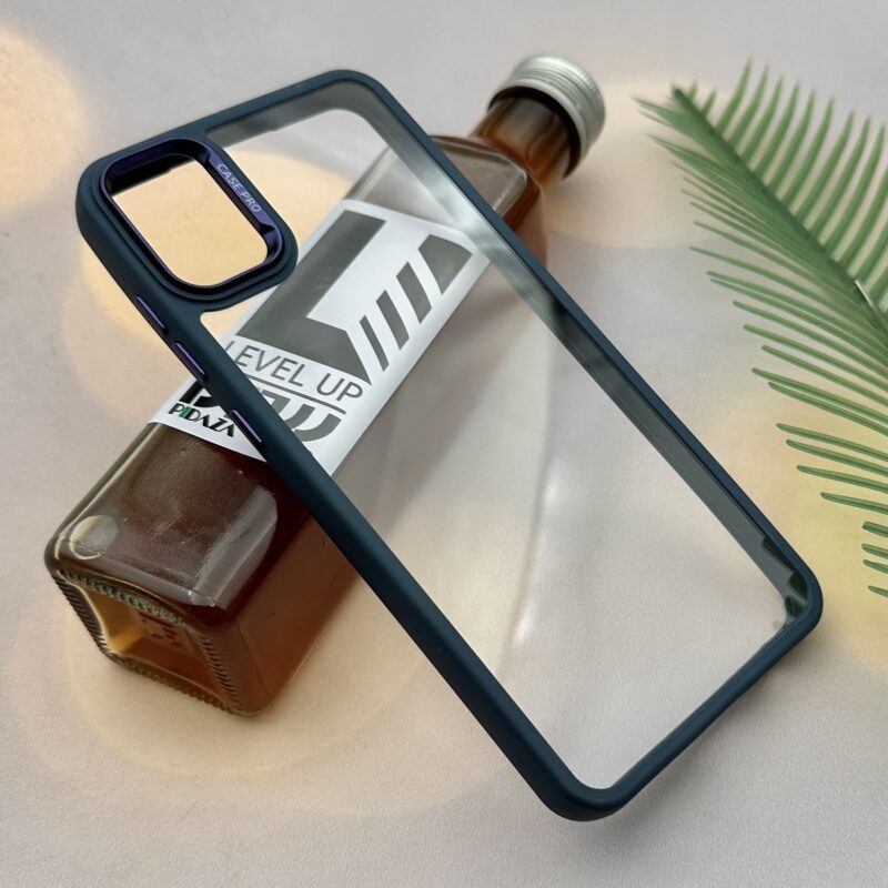 قاب گوشی Galaxy A05 سامسونگ دور سیلیکونی CASE PRO اورجینال شفاف متال سرمه ای کد 23342 - Image 2