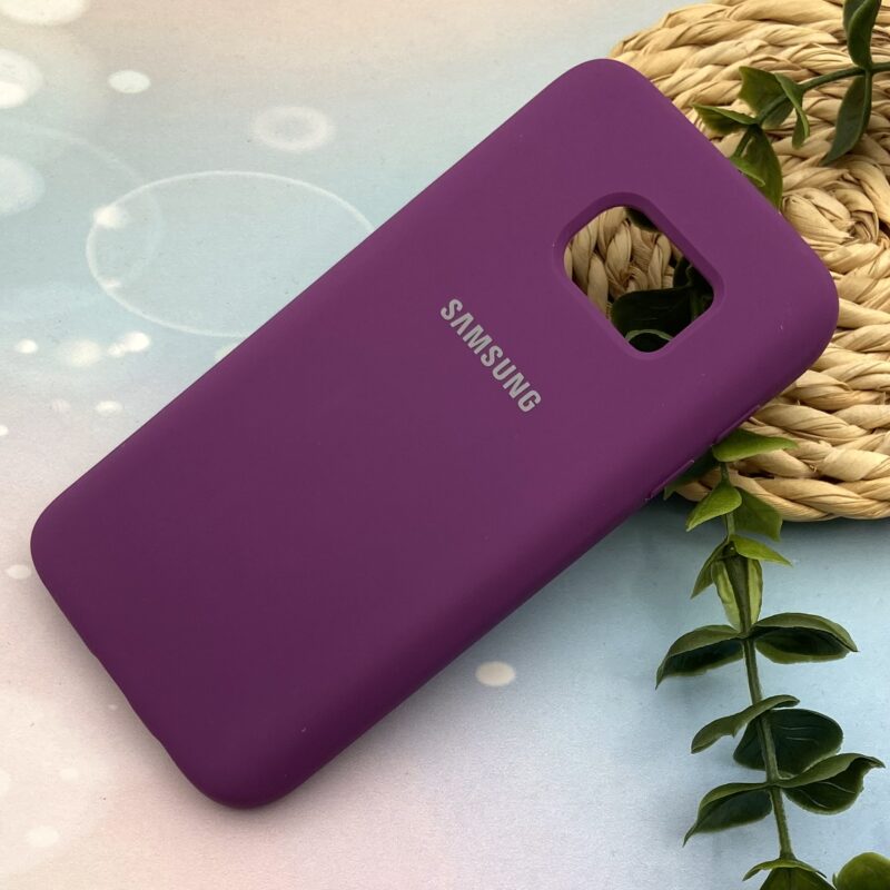 قاب گوشی Galaxy S7 سامسونگ سیلیکونی پاک کنی اورجینال داخل پارچه ای رنگ بادمجونی کد 26204 - Image 2