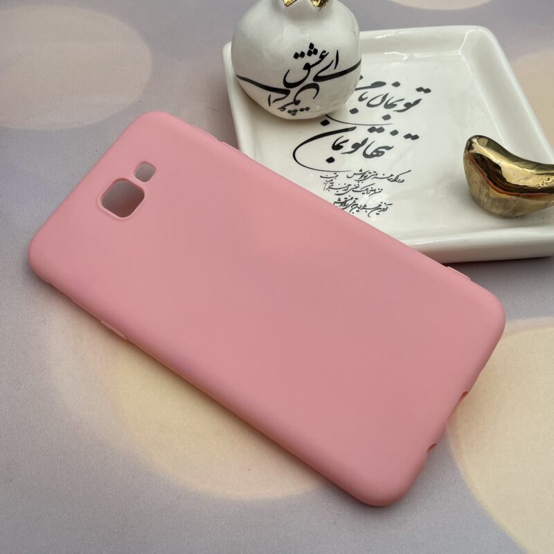قاب گوشی Galaxy J5 Prime سامسونگ سیلیکونی TPU محافظ لنز دار صورتی کد 26562 - Image 2