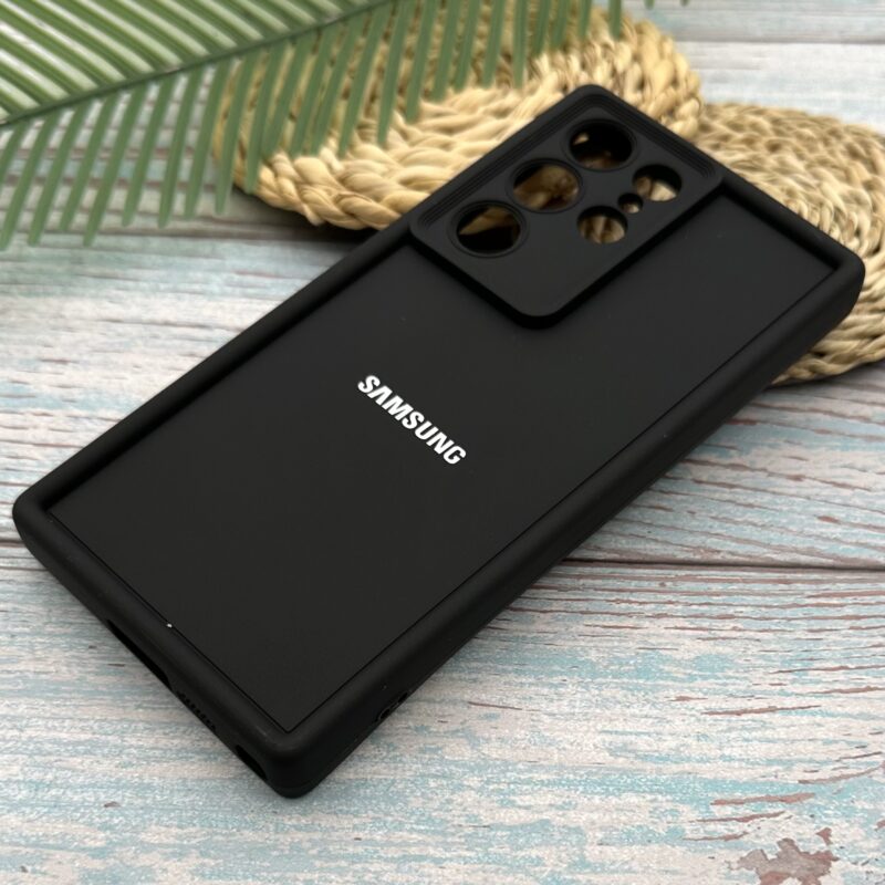 قاب گوشی Galaxy S23 Ultra سامسونگ سیلیکونی اورجینال Solid Case لوگو برجسته ضد ضربه محافظ لنز دار مشکی کد 58075 - Image 2
