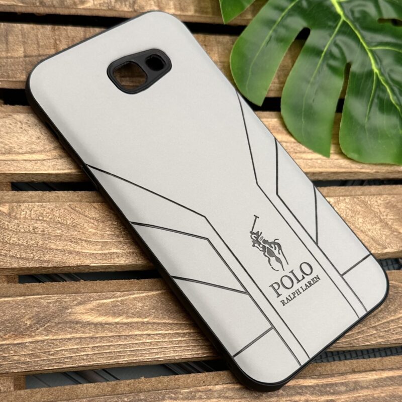 قاب گوشی (Galaxy A7 2017 (A720 سامسونگ چرمی دور ژله ای POLO لاکچری طوسی کد 59979 - Image 2