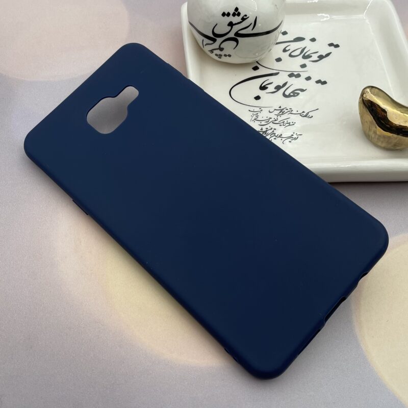 قاب گوشی (Galaxy A7 2016 (A710 سامسونگ سیلیکونی TPU محافظ لنز دار سرمه ای کد 68641 - Image 2