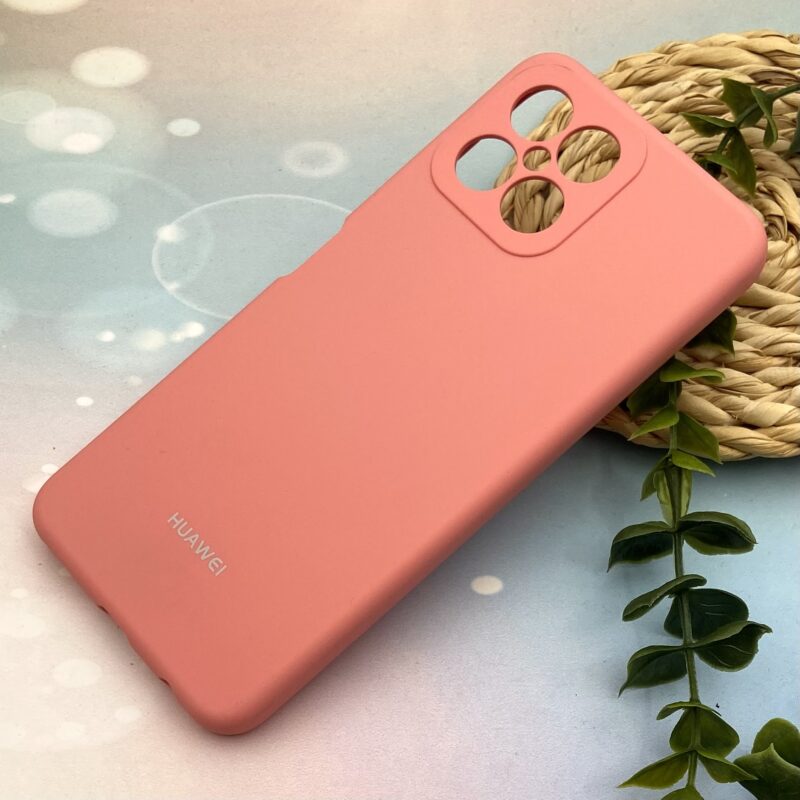 قاب گوشی HONOR X8 4G آنر سیلیکونی پاک کنی اورجینال داخل پارچه ای محافظ لنز دار رنگ گلبهی تیره کد 68960 - Image 2