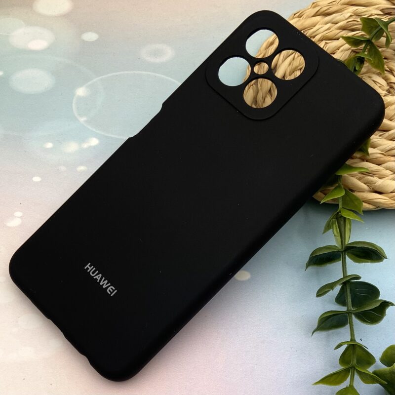 قاب گوشی HONOR X8 4G آنر سیلیکونی پاک کنی اورجینال داخل پارچه ای محافظ لنز دار رنگ مشکی کد 88692 - Image 2