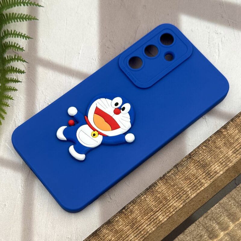 قاب گوشی Galaxy S23 FE سامسونگ سیلیکونی عروسکی برجسته طرح گربه محافظ لنز دار کد 90724 - Image 2