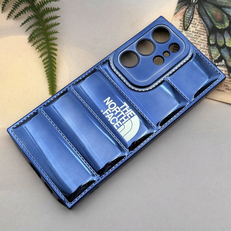 قاب گوشی Galaxy S24 Ultra سامسونگ ژله ای پافری لاکچری THE NORTH FACE سرمه ای کد 96785 - Image 2