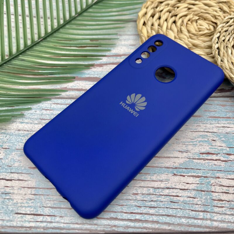 قاب گوشی Huawei P30 Lite هوآوی سیلیکونی های کپی طرح ساده آبی کاربنی محافظ لنز دار کد 49293 - Image 2