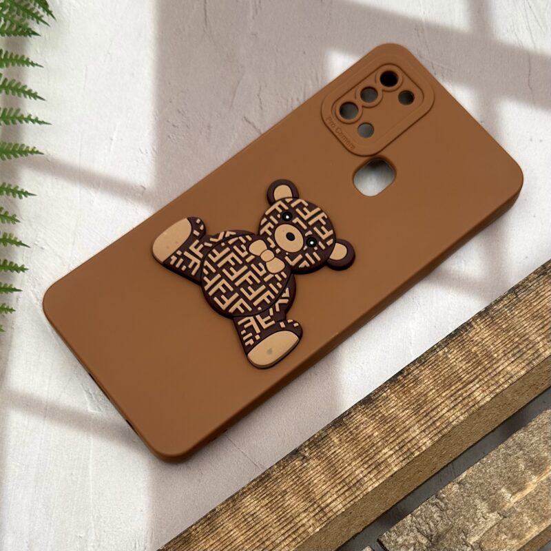 قاب گوشی Galaxy A21S سامسونگ سیلیکونی عروسکی برجسته طرح تدی محافظ لنز دار کد 49591 - Image 2