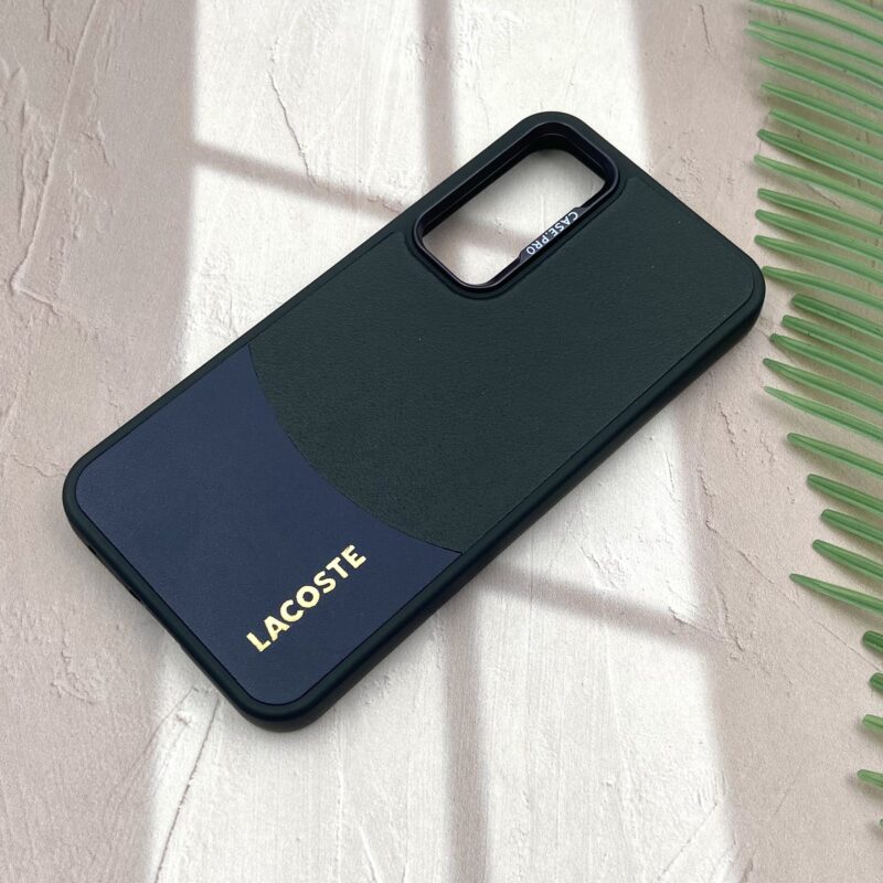 قاب گوشی Galaxy S23 FE سامسونگ چرمی دور سیلیکونی CASE PRO لاگوست لاکچری رنگ مشکی کد 79211 - Image 2