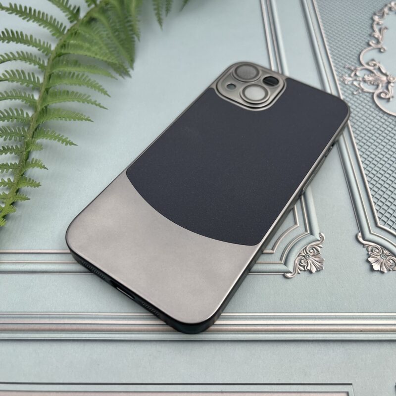قاب گوشی iPhone 13 آیفون PVD اورجینال دو رنگ محافظ لنز دار شیشه ای لاکچری کد 93401 - Image 2