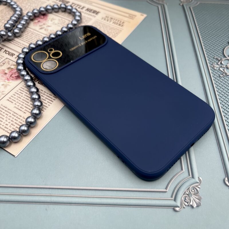 قاب گوشی iPhone 11 آیفون سیلیکونی Camera Lens اورجینال محافظ لنز دار شیشه ای سرمه ای کد 11252 - Image 2