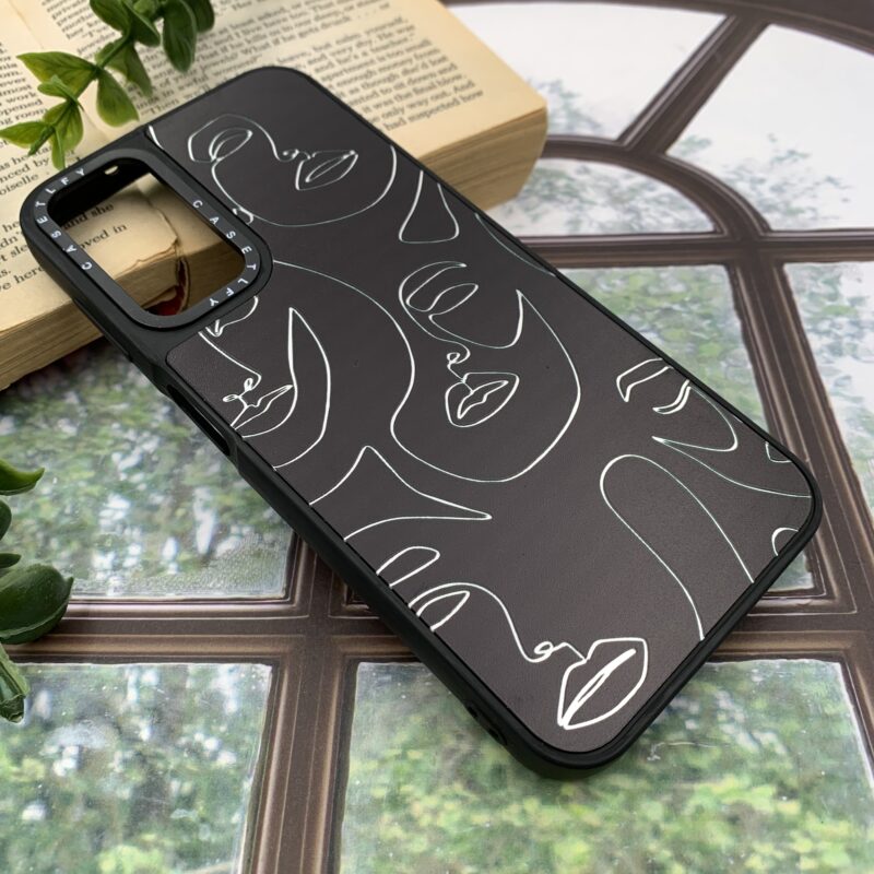 قاب گوشی Galaxy A14 سامسونگ آینه ای لوکس دور سیلیکونی CASETIFY اورجینال طرح چهره کد 16182 - Image 2