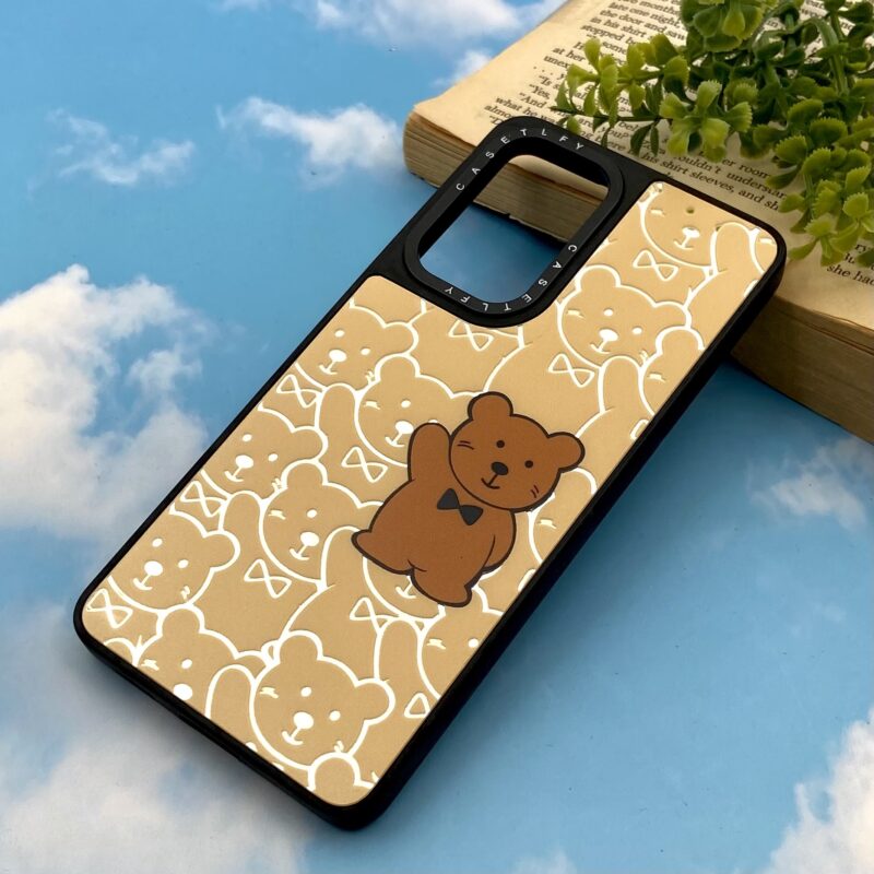 قاب گوشی Galaxy A53 سامسونگ آینه ای لوکس دور سیلیکونی CASETIFY اورجینال طرح تدی کد 17181 - Image 2