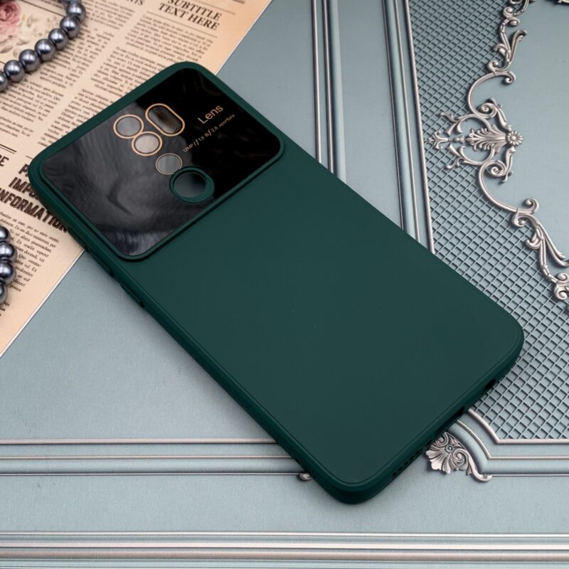 قاب گوشی Redmi Note 8 Pro شیائومی سیلیکونی Camera Lens اورجینال محافظ لنز دار شیشه ای سبز کد 21051 - Image 2