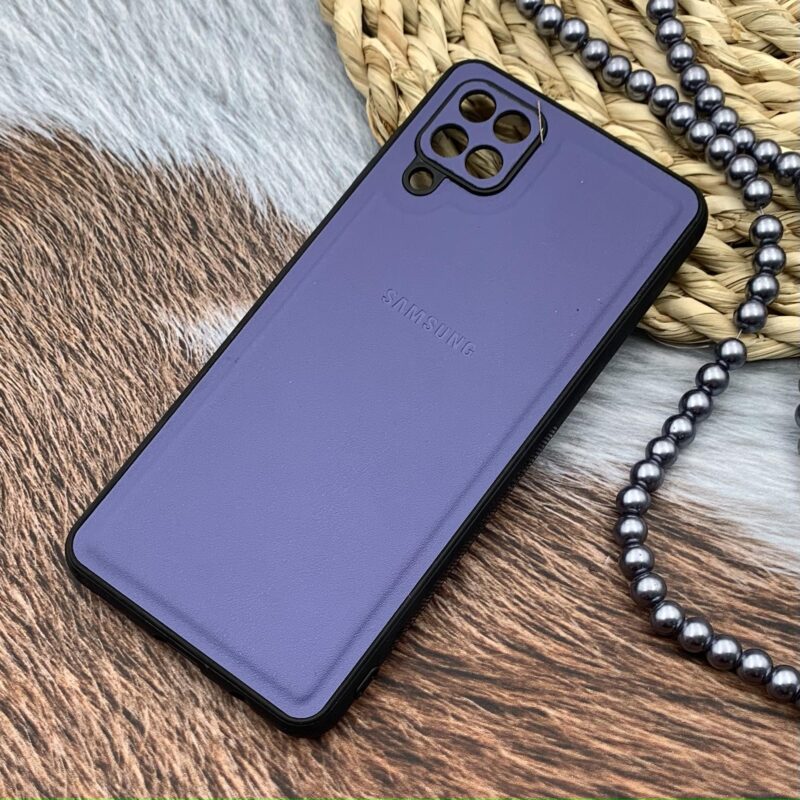قاب گوشی Galaxy A12 / Galaxy M12 سامسونگ Leather Case کلاسیک اورجینال چرمی محافظ لنز دار یاسی کد 24844 - Image 2