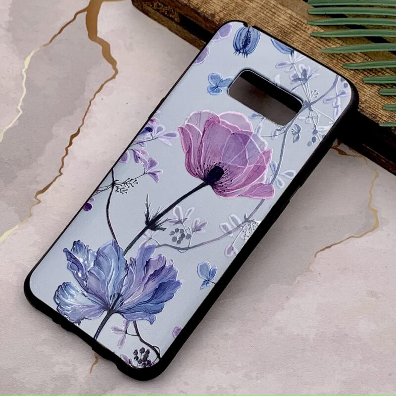 قاب گوشی Galaxy S8 سامسونگ ژله ای طرح برجسته فانتزی گل کد 29719 - Image 2