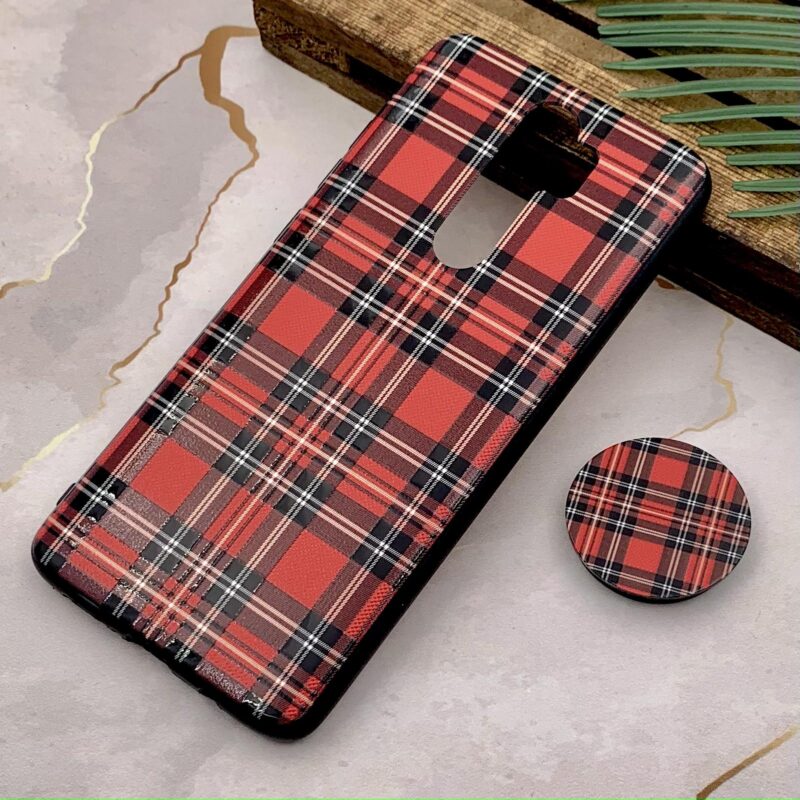 قاب گوشی Redmi Note 8 Pro شیائومی ژله ای پاپ سوکت دار طرح برجسته فانتزی چهار خونه قرمز کد 30371 - Image 2