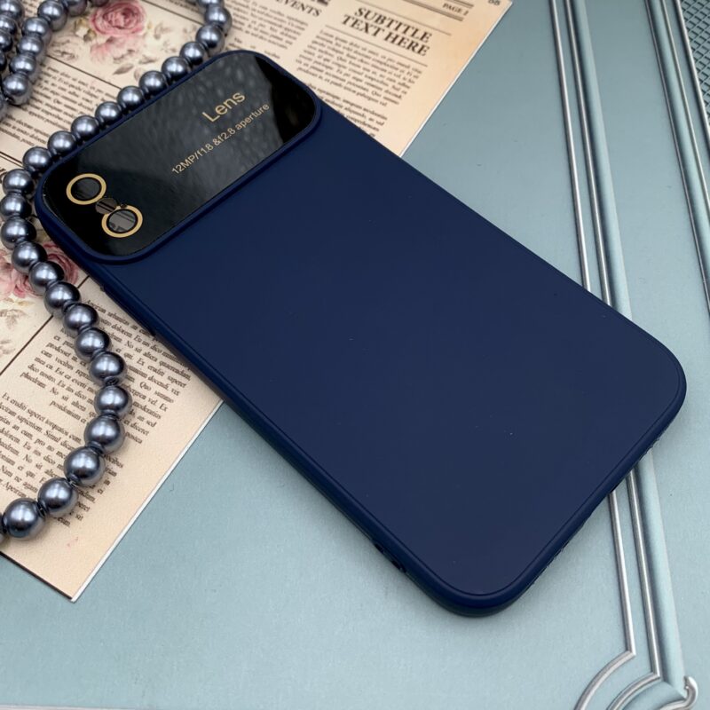 قاب گوشی iPhone X / iPhone XS آیفون سیلیکونی Camera Lens اورجینال محافظ لنز دار شیشه ای سرمه ای کد 49286 - Image 2