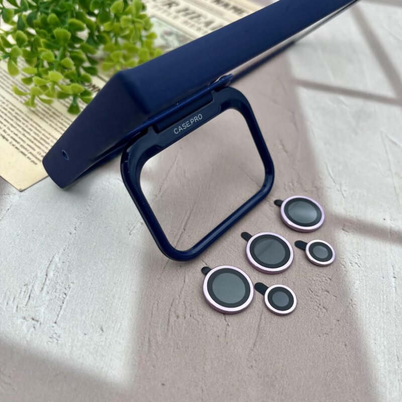 قاب گوشی Galaxy S23 Ultra سامسونگ CASE PRO اورجینال استند شو شفاف با محافظ لنز رینگی سرمه ای کد 53031 - Image 2