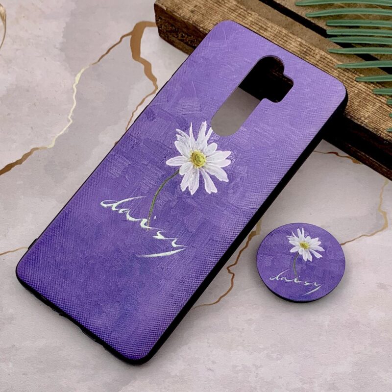 قاب گوشی Redmi Note 8 Pro شیائومی ژله ای پاپ سوکت دار طرح برجسته فانتزی گل کد 60288 - Image 2