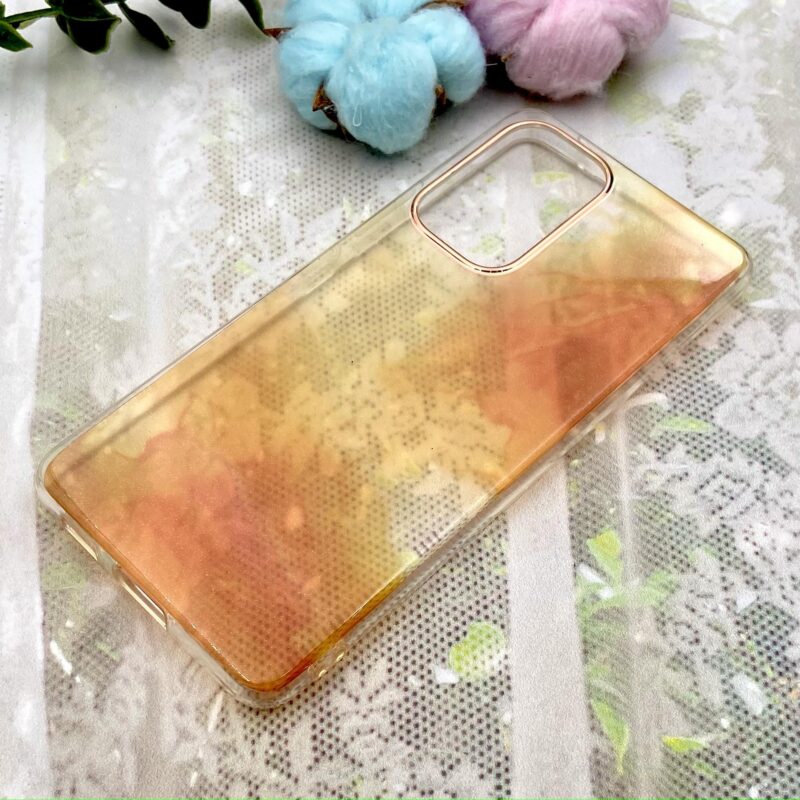قاب گوشی Galaxy A53 سامسونگ اورجینال شفاف کهکشانی اکلیلی لاکچری نارنجی کد 69175 - Image 2