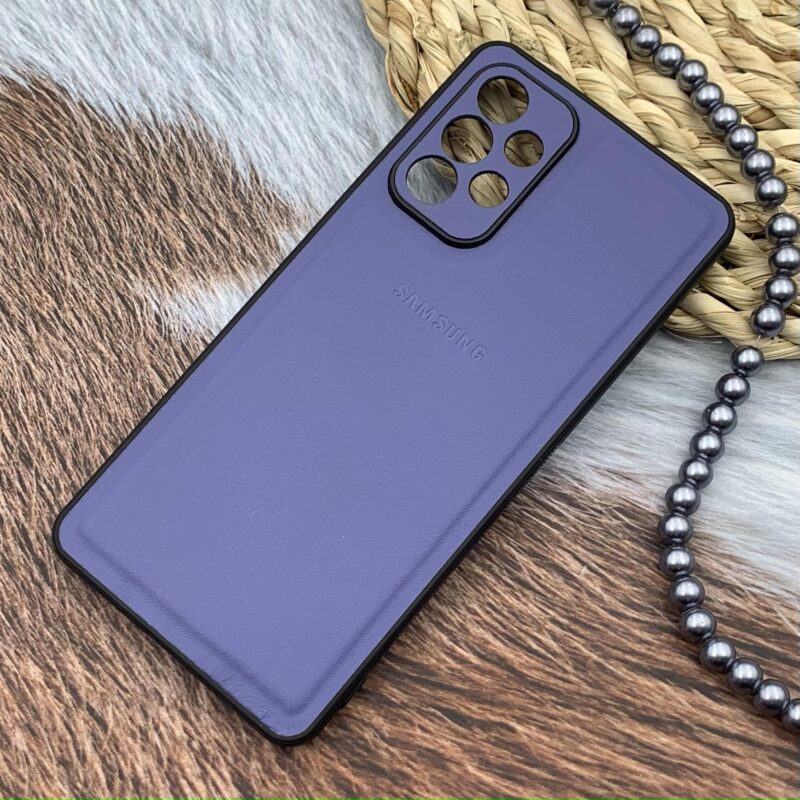 قاب گوشی Galaxy A73 سامسونگ Leather Case کلاسیک اورجینال چرمی محافظ لنز دار یاسی کد 72078 - Image 2