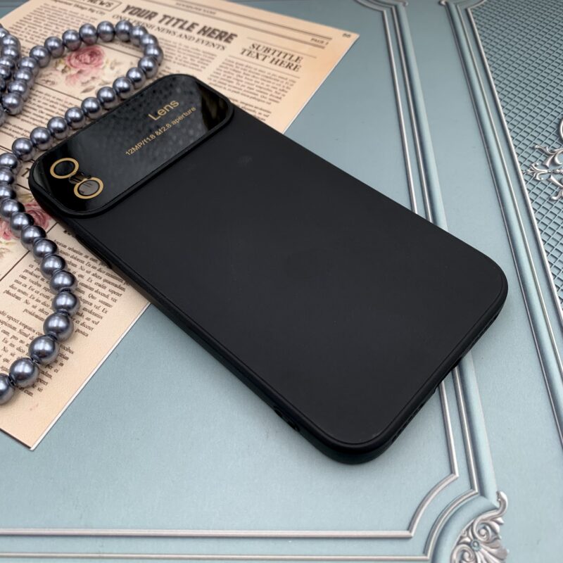قاب گوشی iPhone X / iPhone XS آیفون سیلیکونی Camera Lens اورجینال محافظ لنز دار شیشه ای مشکی کد 75136 - Image 2