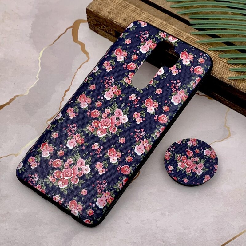 قاب گوشی Redmi Note 8 Pro شیائومی ژله ای پاپ سوکت دار طرح برجسته فانتزی گل کد 87415 - Image 2